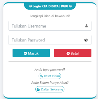 Register PGRI Lombok Barat - Persatuan Guru Republik Indonesia Cabang Lombok Barat